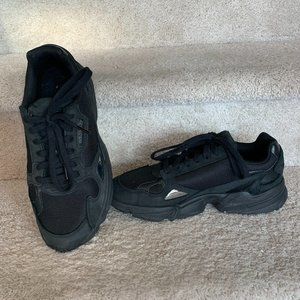 Women Adidas Falcon Sneakers in Black